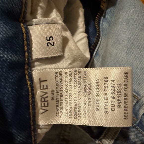 Vervet size 25 Patchwork Flare Jeans - Blue. Worn once! - Picture 4 of 9